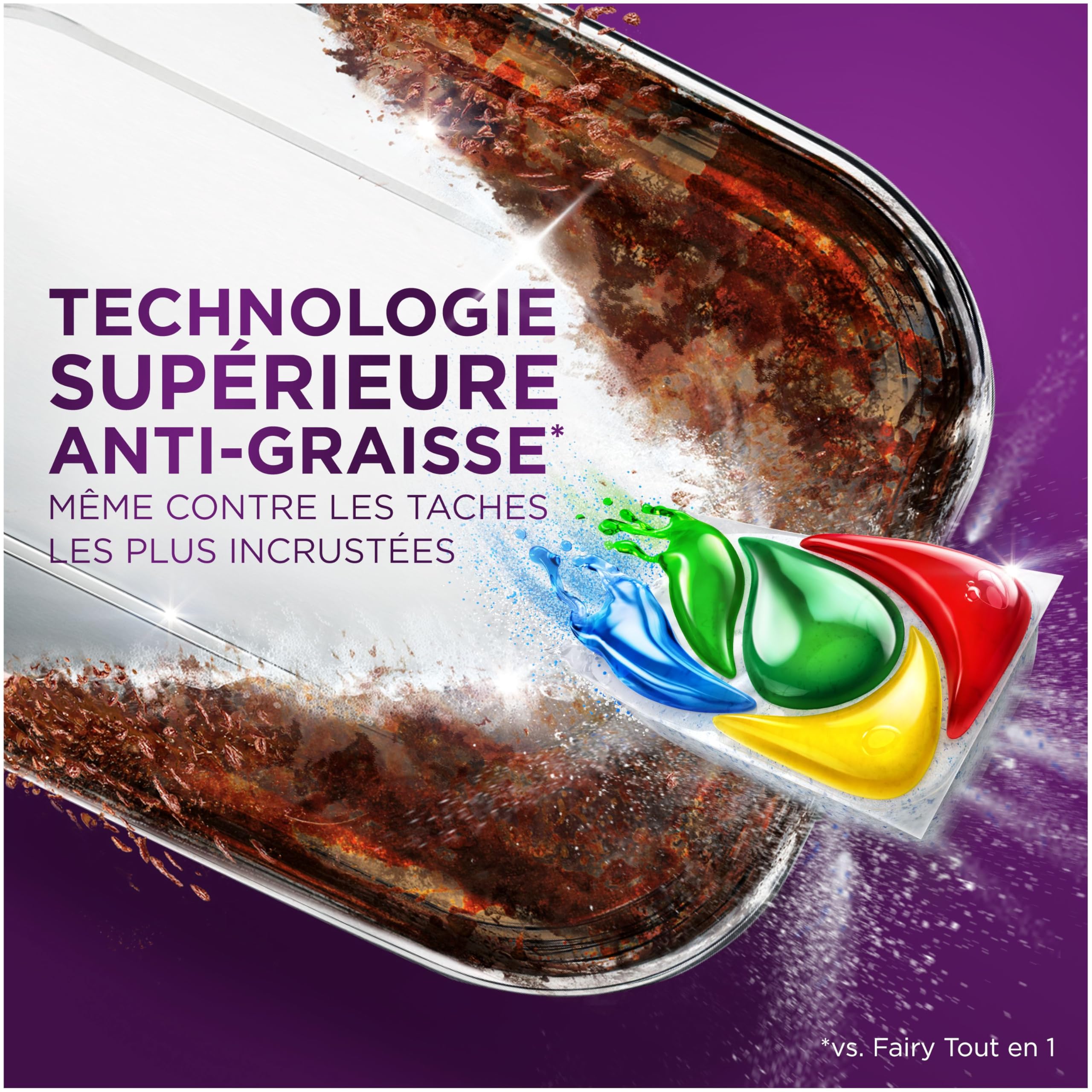 Fairy Platinum Plus Tablettes Lave-Vaisselle Tout-en-1, Miracle 30 Minutes, 100 Tablettes (20x5), Notre Nettoyant n°1 Pour Les Résidus Alimentaires Tenaces