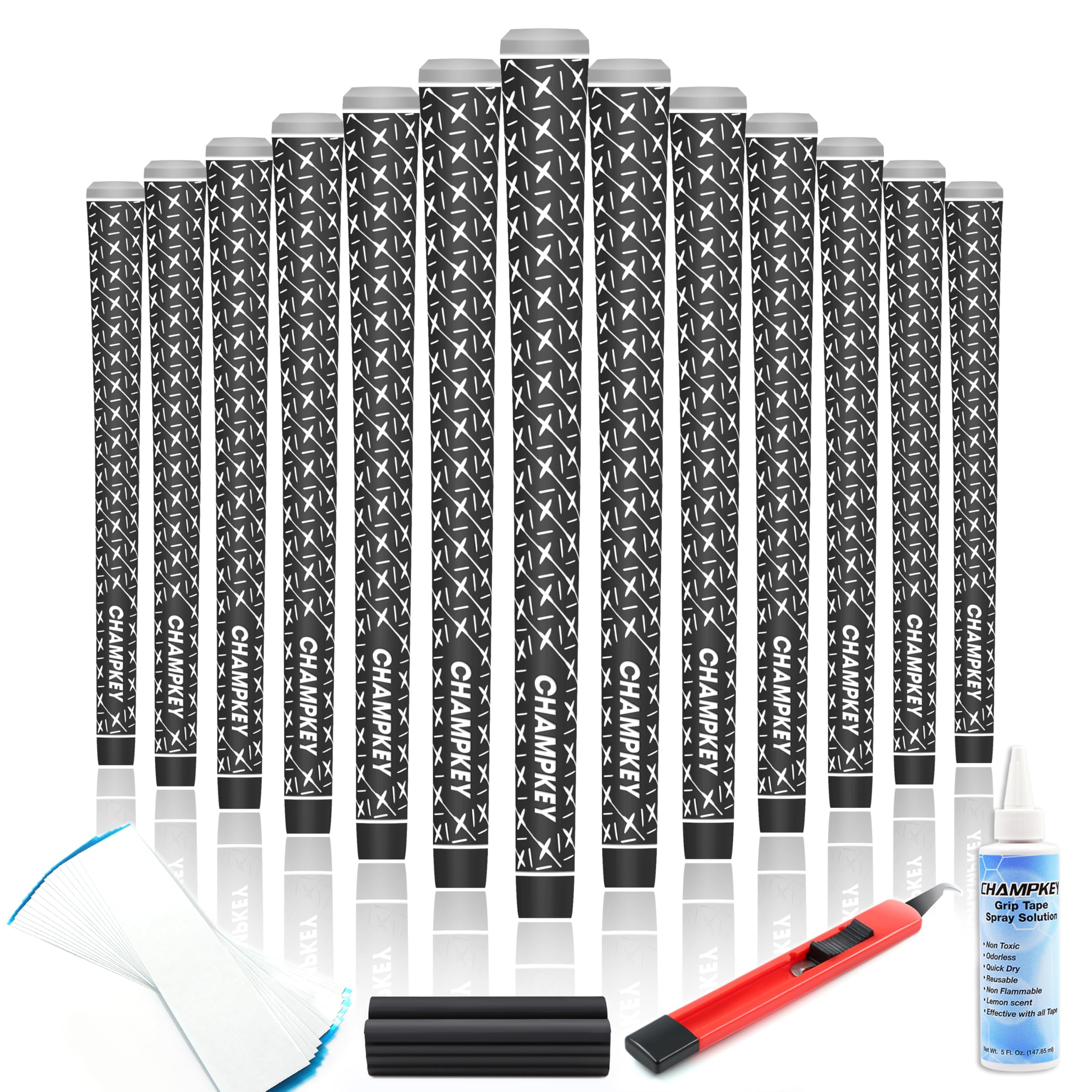 Amazon.com : Champkey X Rubber Golf Grips Set - 13 Grips & All
