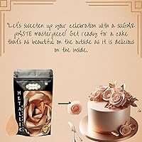 Vista 51 de Confect Fondant for Cakes Chefs Choice for Cake Decorating Shimmering Silver Metallic Fondant 8.82 Oz Dorado champán