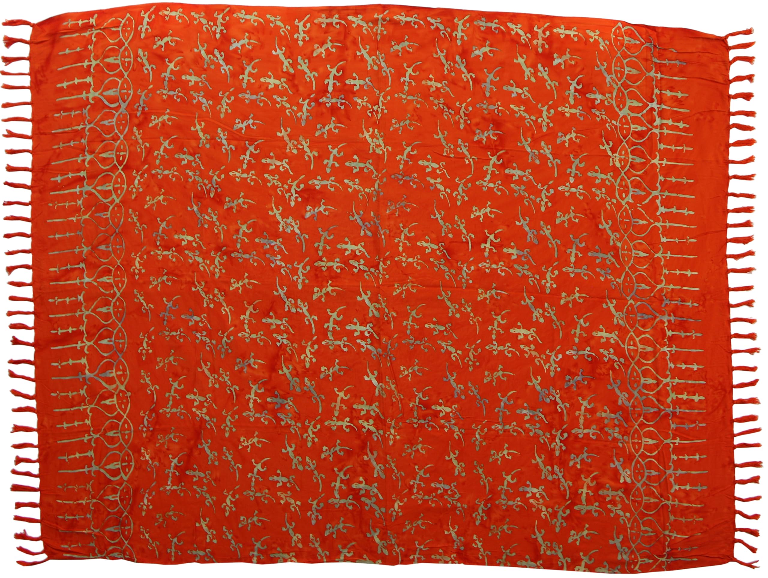 Sarong Sar79 - Toalla de playa, pareo, falda, color naranja