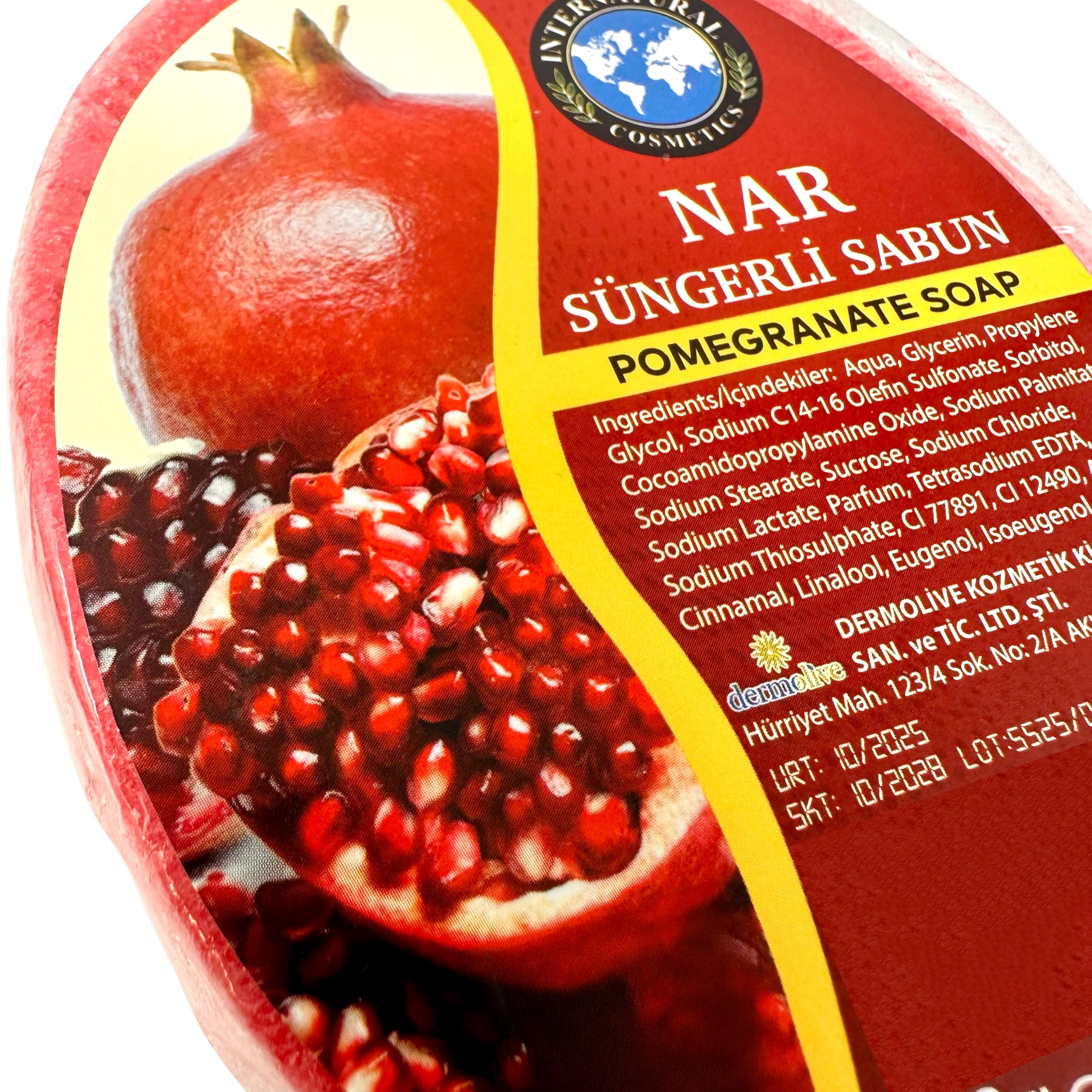 Handgemachtes Peeling-Schwammseifen-Set - Ein natürliches und erfrischendes Reinigungserlebnis Aloe Vera, Türkisches Bad, Ziegenmilch, Granatapfel (4er-Set)