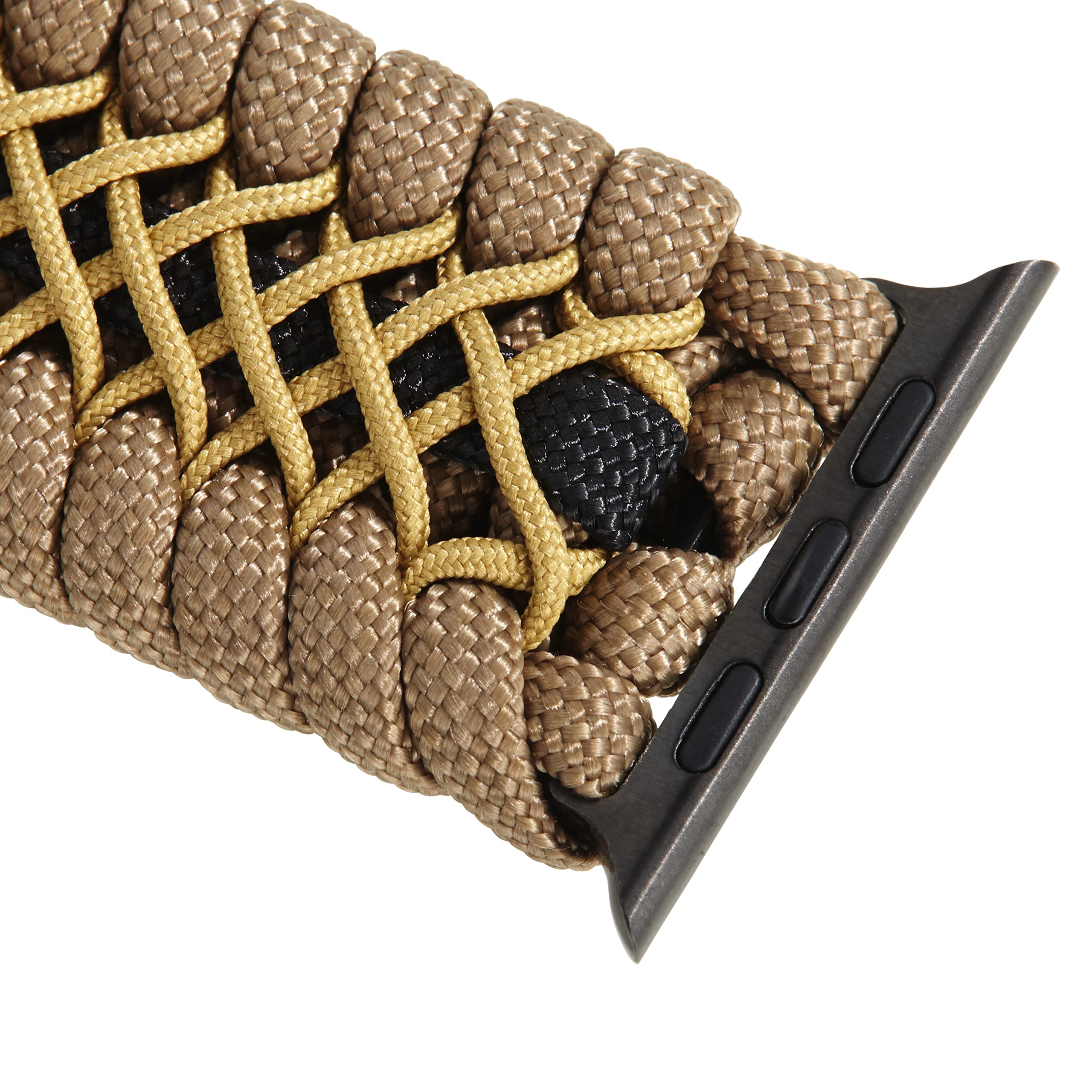 Savior Survival Gear Ersatzarmband für Apple Watch, 42 mm, aus 550 Paracord mit verstellbarem Edelstahlbügel