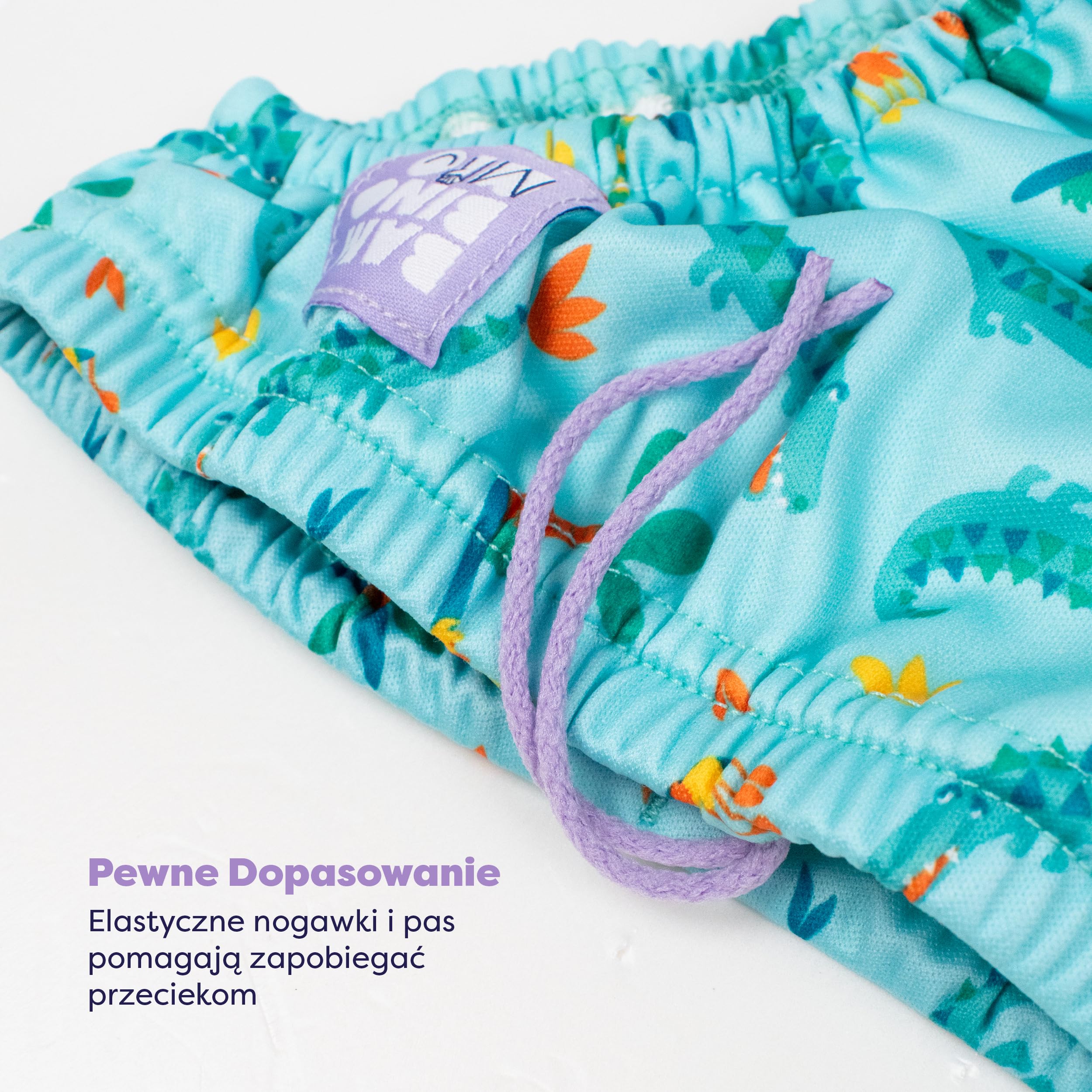Bambino Mio Pływacka pielucha wielokrotnego użytku (1–2 lata - Sprytny krokodyl) dla niemowląt i małych dzieci