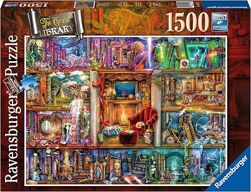 Ravensburger Aimee Stewart The Grand Library - Rompecabezas de 1500 piezas para adultos y niños a partir de 12 años