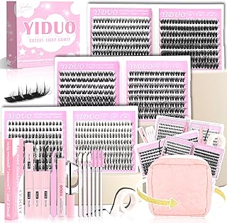 YIDUO Kit de 6 estilos de racimos de pestañas...