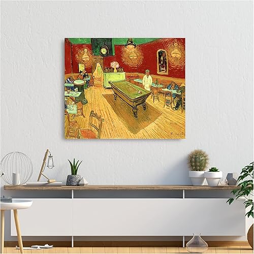 Miniatura 971 de A&T ARTWORK The Starry Night de Vincent Van Gogh. Tamaño del marco: 36 x 30 pulgadas, tamaño de la imagen: 30 x 24 pulgadas, reproducciones clásicas