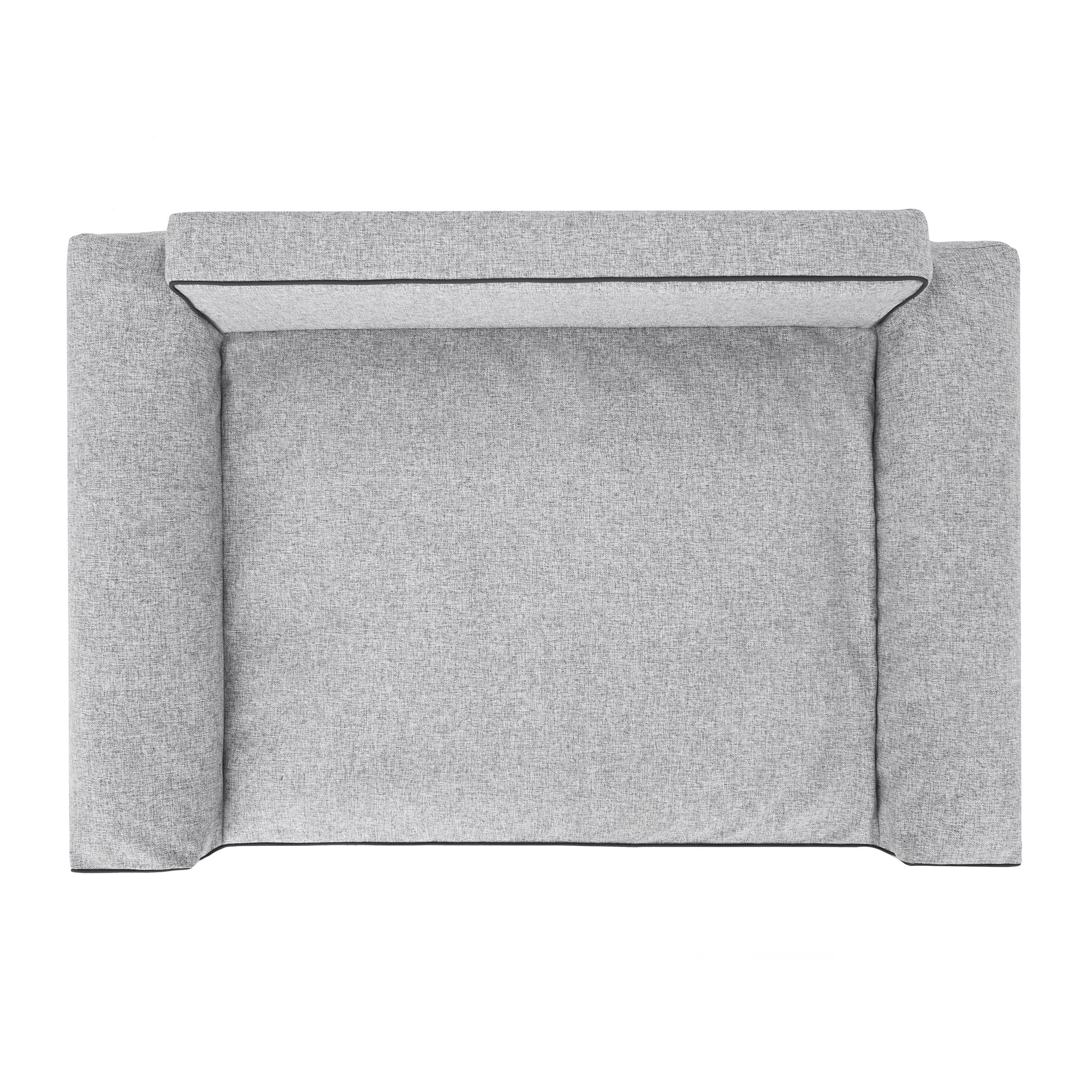 Hundebett Hundekissen Bett Kissen Haustierbett Hundeliegen Hundesofa Hundecouch Liegen Sofa Hundekorb Tierbett Weich, Asche, 116 x 78 cm