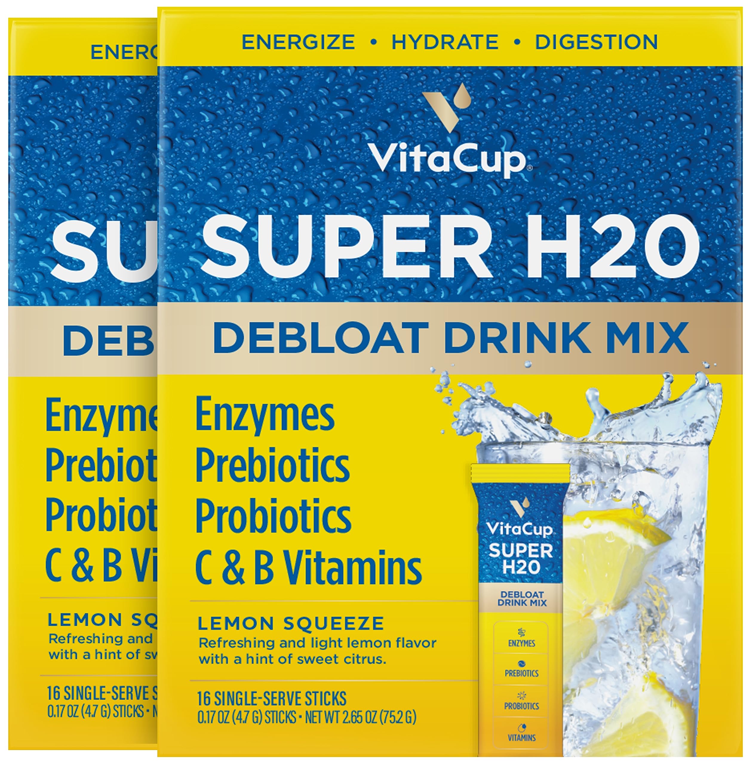 Amazon.com: VitaCup Super H2O Bloating Relief and Digestive Health