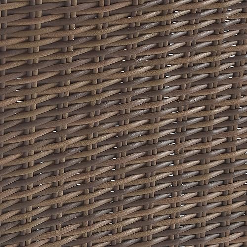 Miniatura 14 de Crosley Furniture Bradenton - Juego de comedor para exteriores de 7 piezas para 6, mesa de mimbre y sillas para patio trasero, color marrón