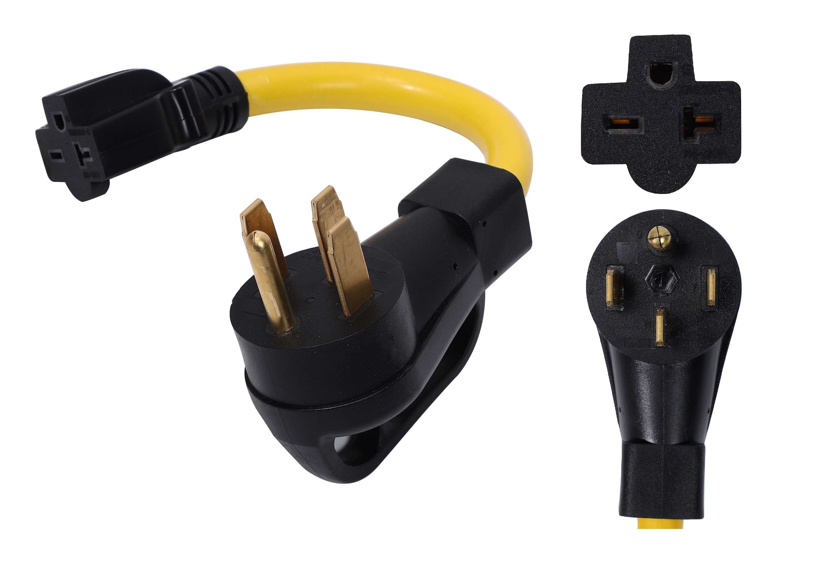 Amazon.com : ONETAK NEMA 14-50P to 6-15R 6-20R ETL Listed 4 Prong