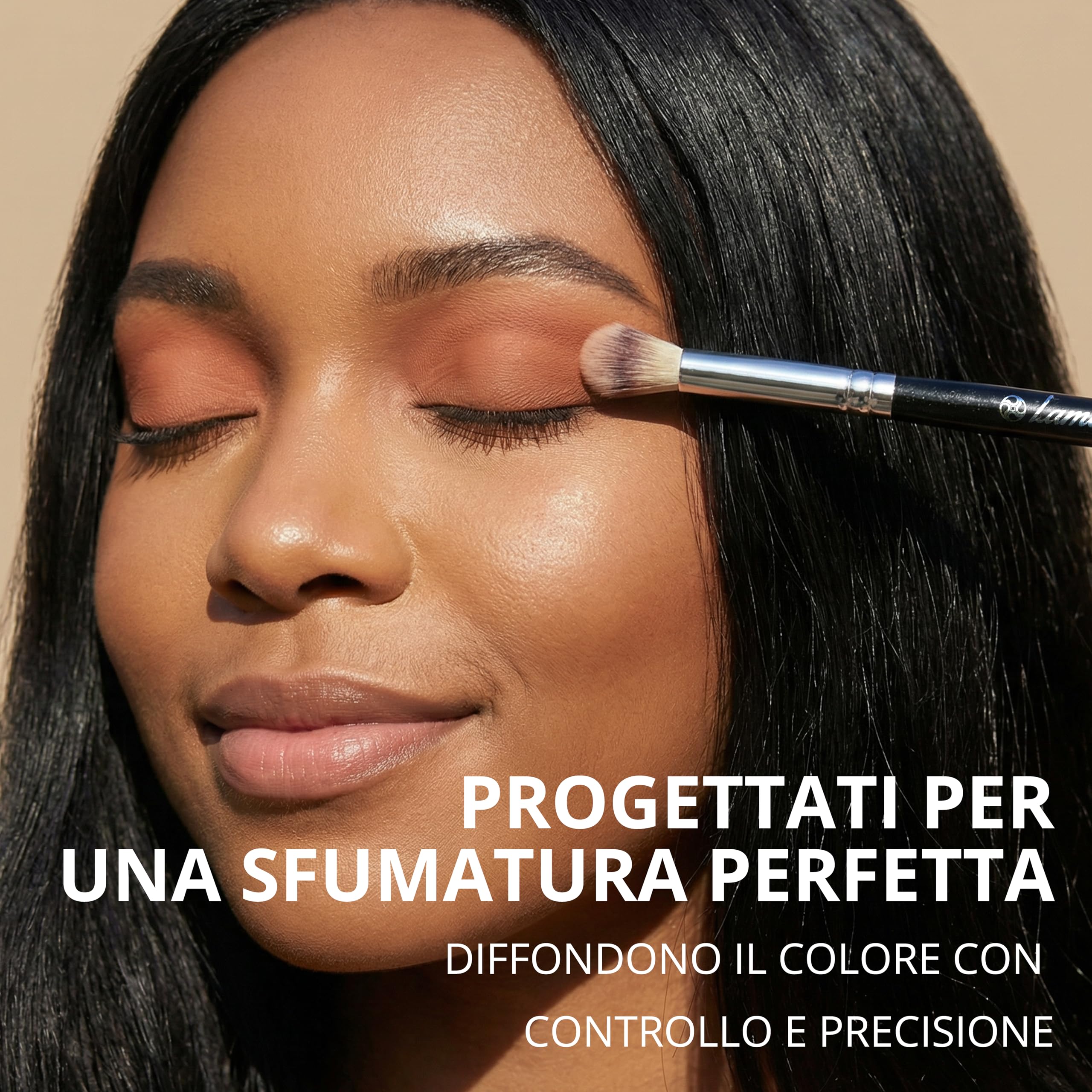 Pennelli per Trucco Occhi Professionali - Make Up Kit di Pennelli per Ombretti, Eyeliner, Sfumato - La Miglior Scelta di Pennelli Essenziali di 7 Pezzi - Matita, Ombretto, Conico, per Definire