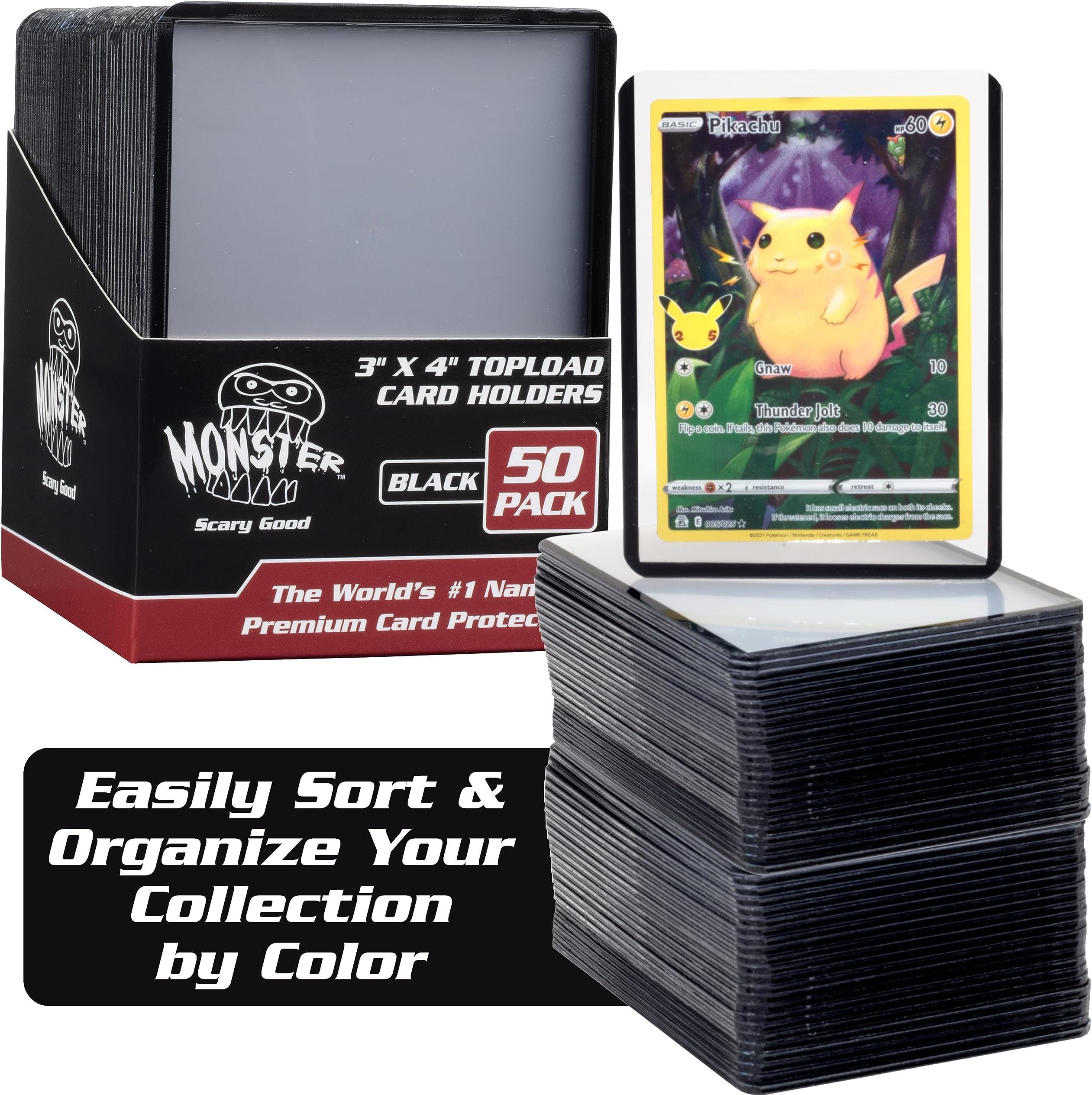 Monster Top Loaders for Collectible Trading Cards 50