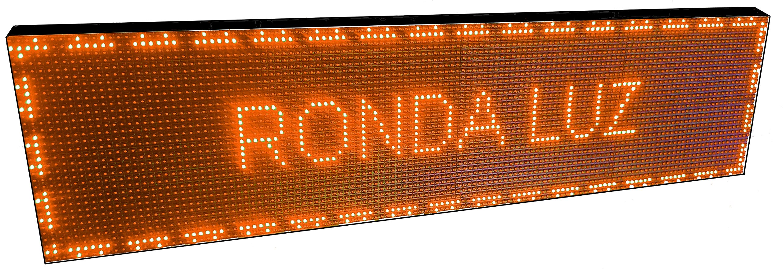 CARTEL LED PROGRAMABLE LETRERO LED PROGRAMABLE (128 * 32 cm, NARANJA ÁMBAR) PANTALLA LED PROGRAMABLE ROTULO LED PROGRAMABLE CARTEL ELECTRÓNICO ANUNCIA TU NEGOCIO/PROGRAMMABLE LED PANEL BANDEROLA LED