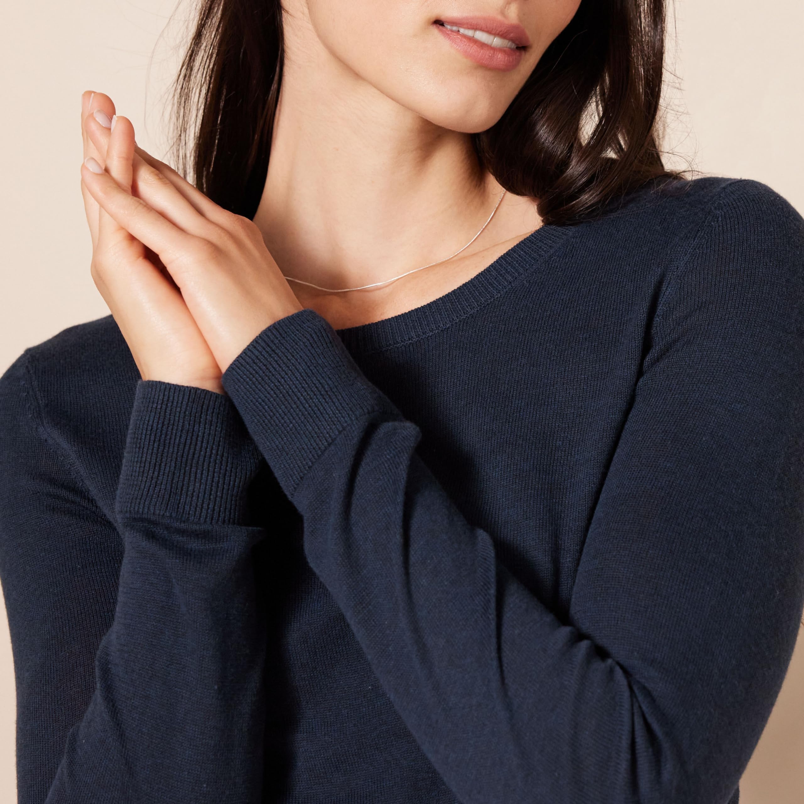 Amazon Essentials Maglione Girocollo Leggero A Maniche Lunghe (Taglie Forti Disponibili) Donna