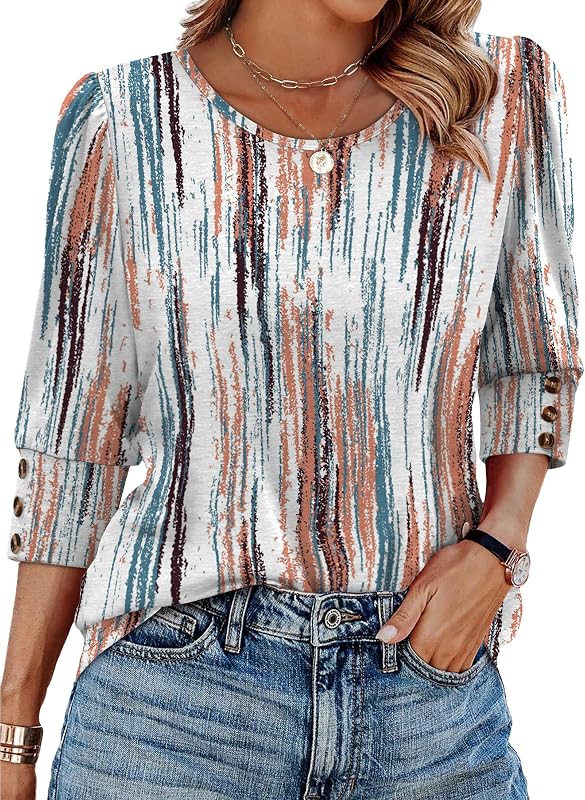 Generic Womens Summer Outfits Trendy Tie-Dye Shirt