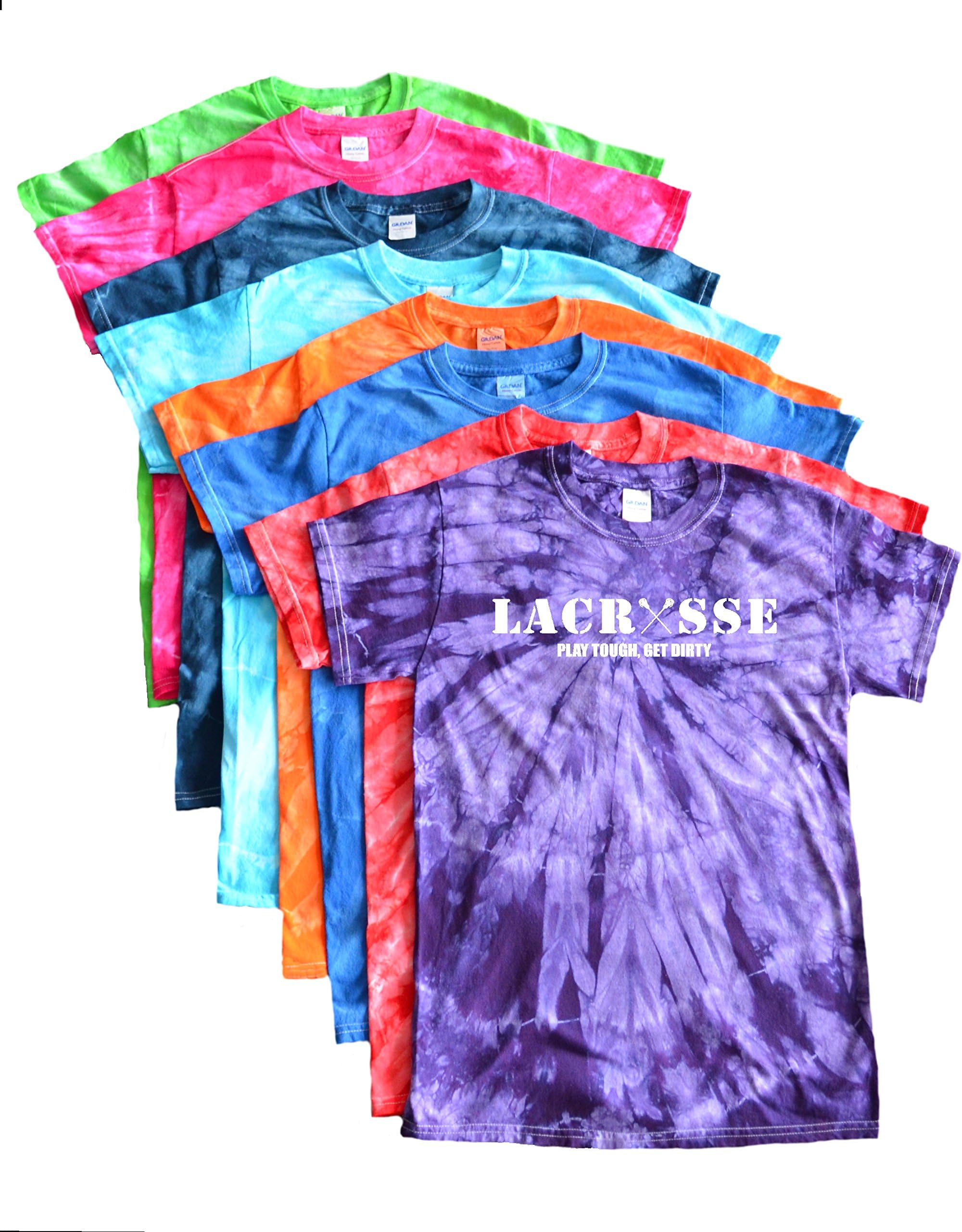 JANT girl Lacrosse Tie Dye T-Shirt - White Lacrosse Logo