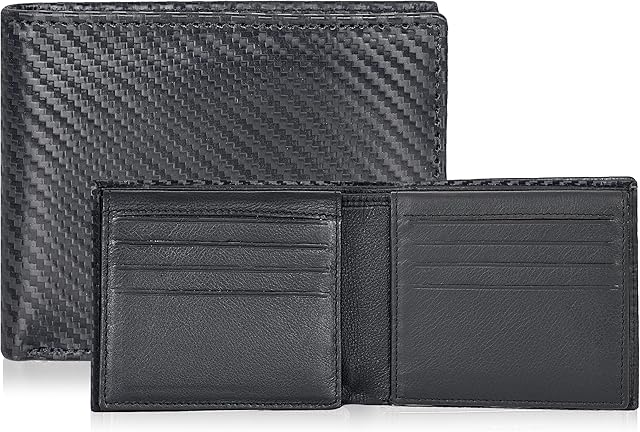 Amazon Brand - Eono Handmade Genuine Slim RFID Wallets for Men - Leather Slim Credit Card Holder