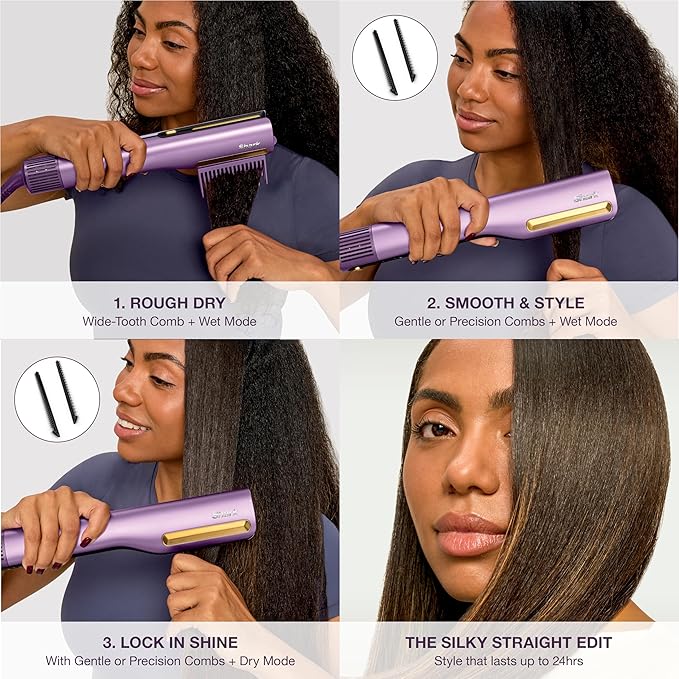 Shark SilkiPro Straight plancha y secador para cabello húmedo miniatura 5