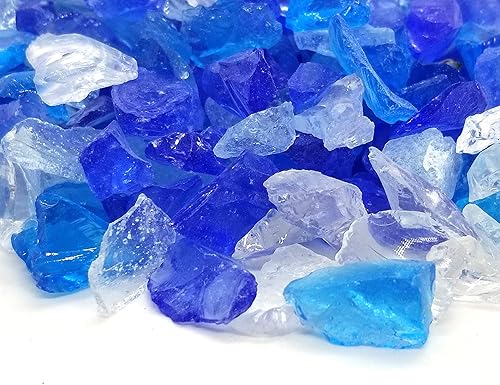 Miniatura 7 de Mezcla negra y roja multiusos de primera calidad y cristal de fuego de 2 libras de 14 a 12 pulgadas - para uso en características de fuego,