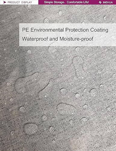 Miniatura 7 de Cesta de almacenamiento rectangular de tela, organizador de cesta para juguetes, libros, ropa, regalos, mascotas - Perfecta para el hogar, oficina,