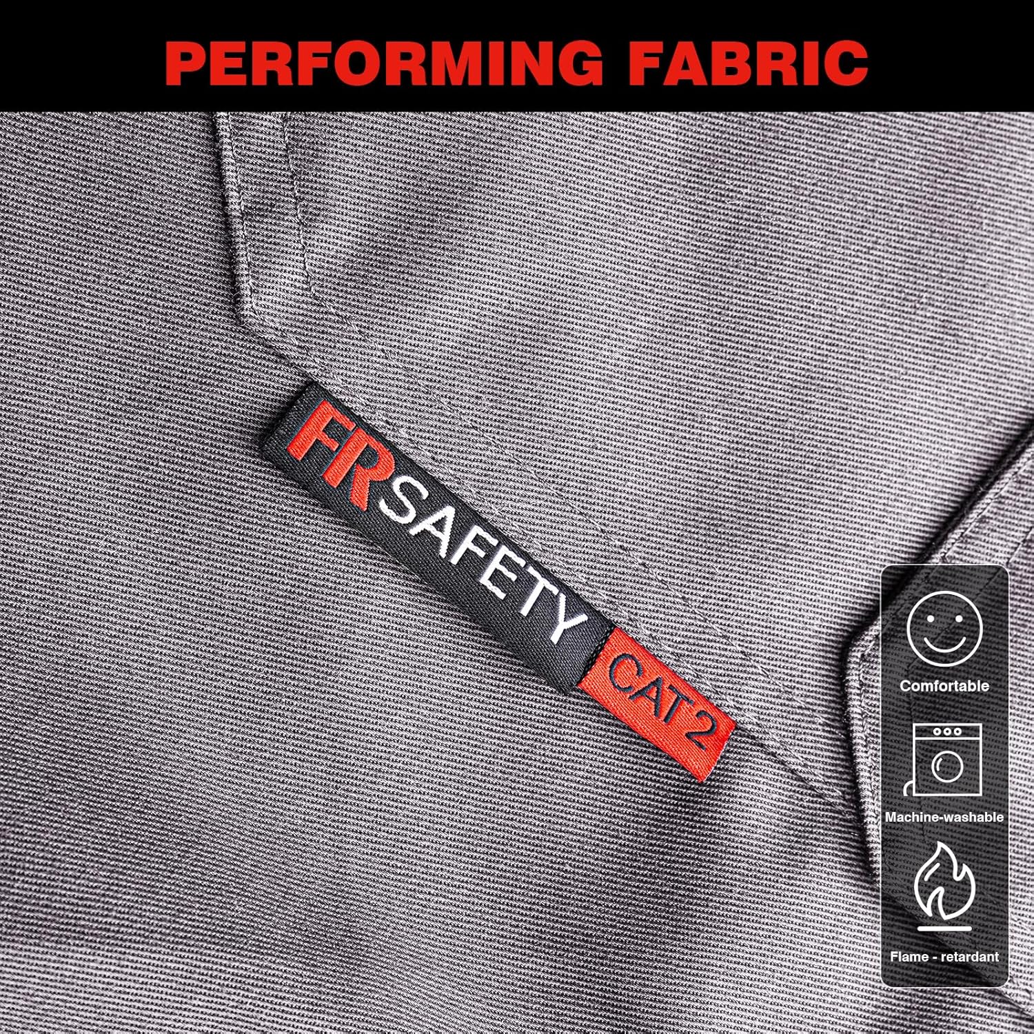 FR Shirts 7oz Flame Resistant Shirts Hi Vis Safety Shirts with Reflective Strips and Pocket(XL)