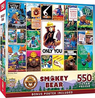 MasterPieces 550 Piece Jigsaw Puzzle for Adults, Family, Or Kids - Smokey Bear - 18