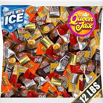 Assorted Chocolate Candy Variety Pack - 12 Lb Bulk Candy Chocolate Mix - Individually Wrapped Chocolate Sweets - Variety - Cold Pack Included