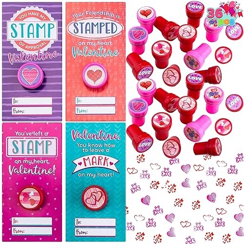 JOYIN 36 pack Valentines Day Gift Cards with Gift Valentine
