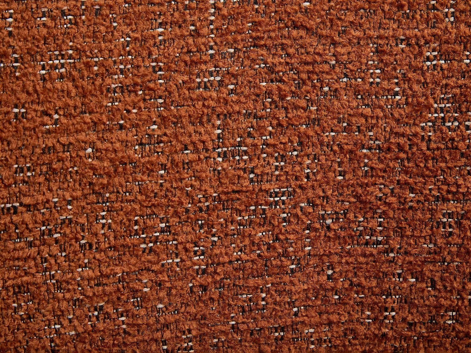 Vente-unique - Drehsessel aus Chenille-Stoff Terrakotta FEDOTE