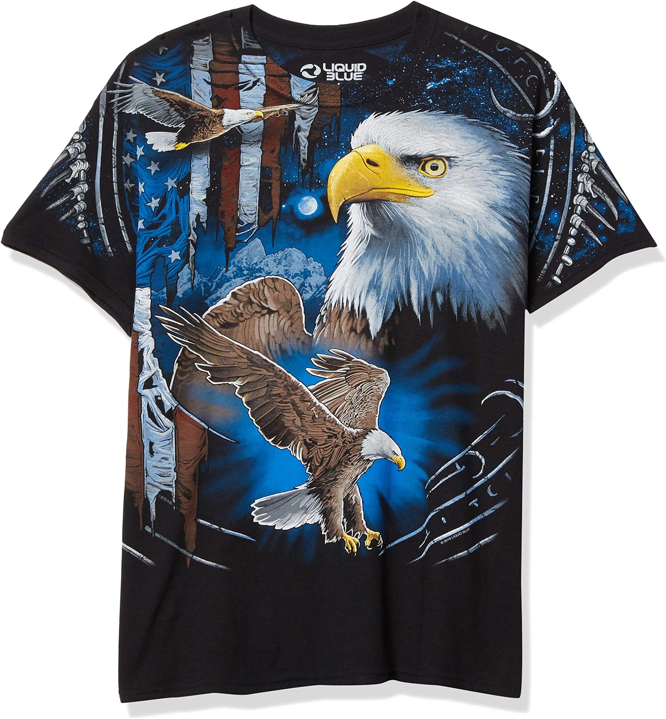 Liquid Blueunisex-adult Tribal Eagle All Over Print T-Shirt T-Shirt