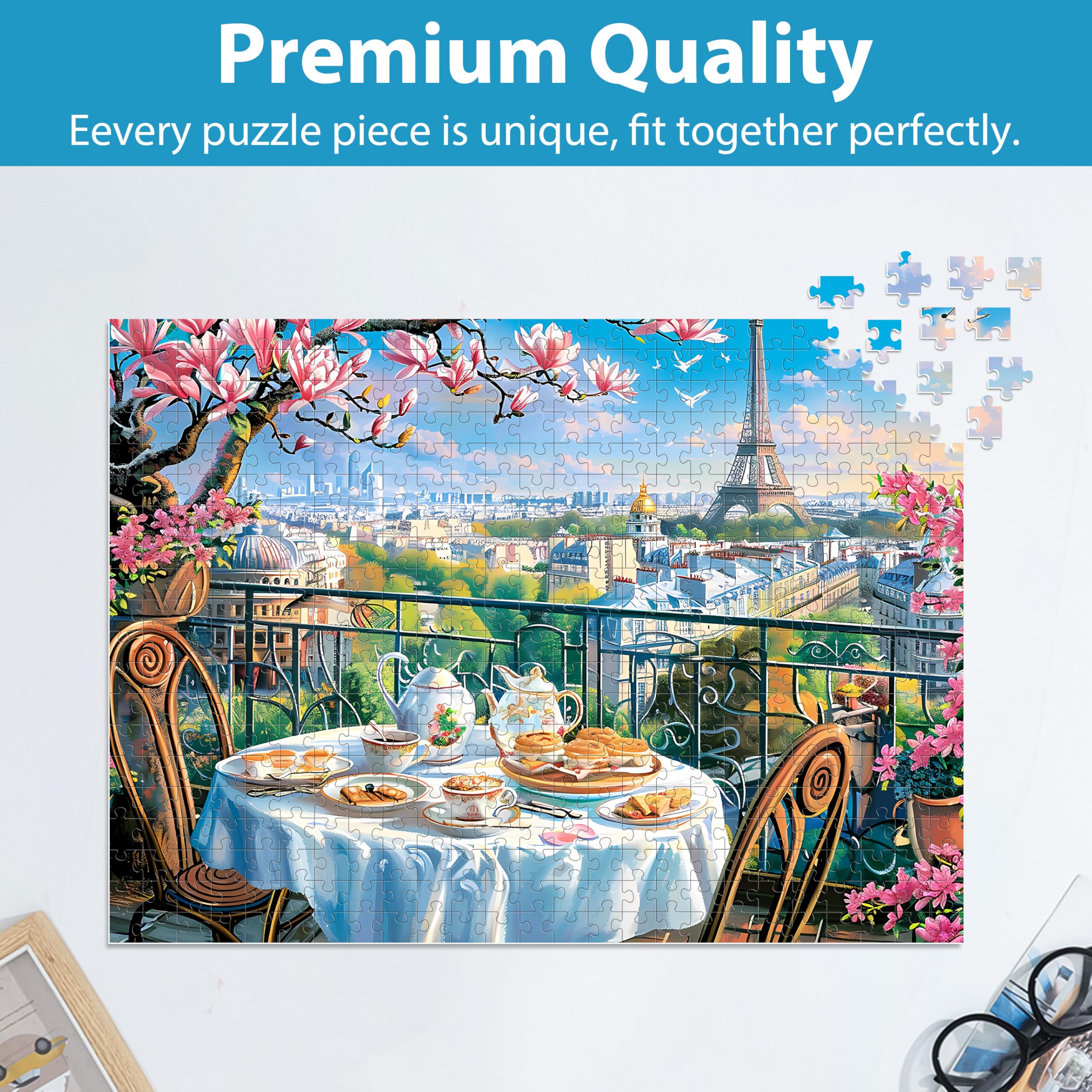 500 Piece Evening In Pisa Puzzle - Romantic Italy Street Scene With Leaning Tower Jigsaw