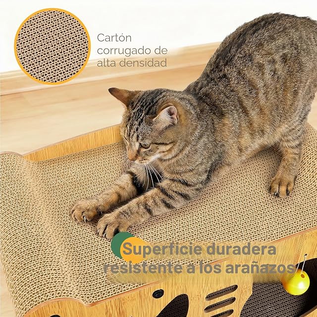 Foto 3 de 8 de Gimars Rascador para Gatos 51,5 cm, Rascador Cartón para Gatos XL