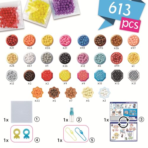 Kit Porte-Clés Aquabeads 35125 – 600 Perles avec Héros de La Pat' Patrouille - vue 6