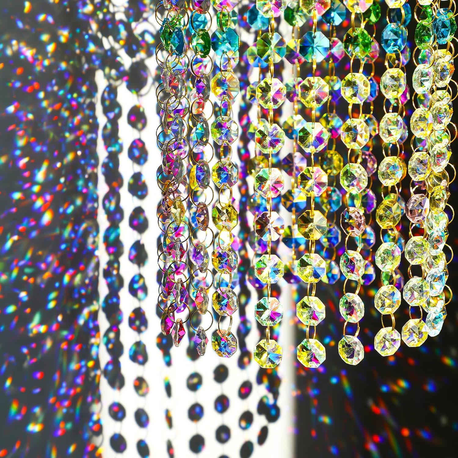 Crystal Suncatchers Window Hanging Wind Chime Garden Porch Home Wedding Party Suncatcher Rainbow Maker Crystal Glass Beads Prisms Sun Catcher - Image 7