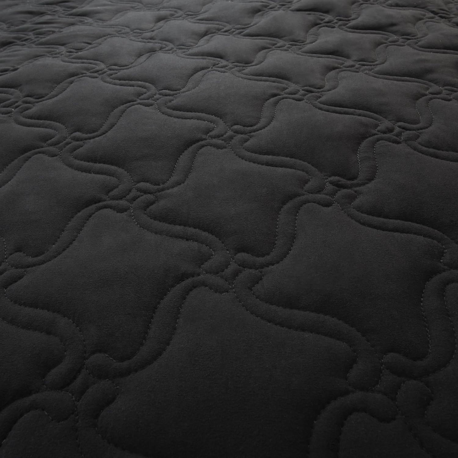 Solid Color Quilt by Lavish Home King - Black