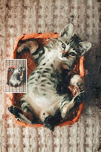 Miniatura 12 de Awesometik Pintura de retrato de foto regalo personalizado arte de pared impresión digital sobre lienzo (Familiar)