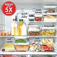 Vista 13 de ZWILLING Fresh & Save Juego de 2 Piezas de Pequeños Recipientes de Almacenamiento de Alimentos de Vidrio con Sellado al Vacío y Tapas Herméticas