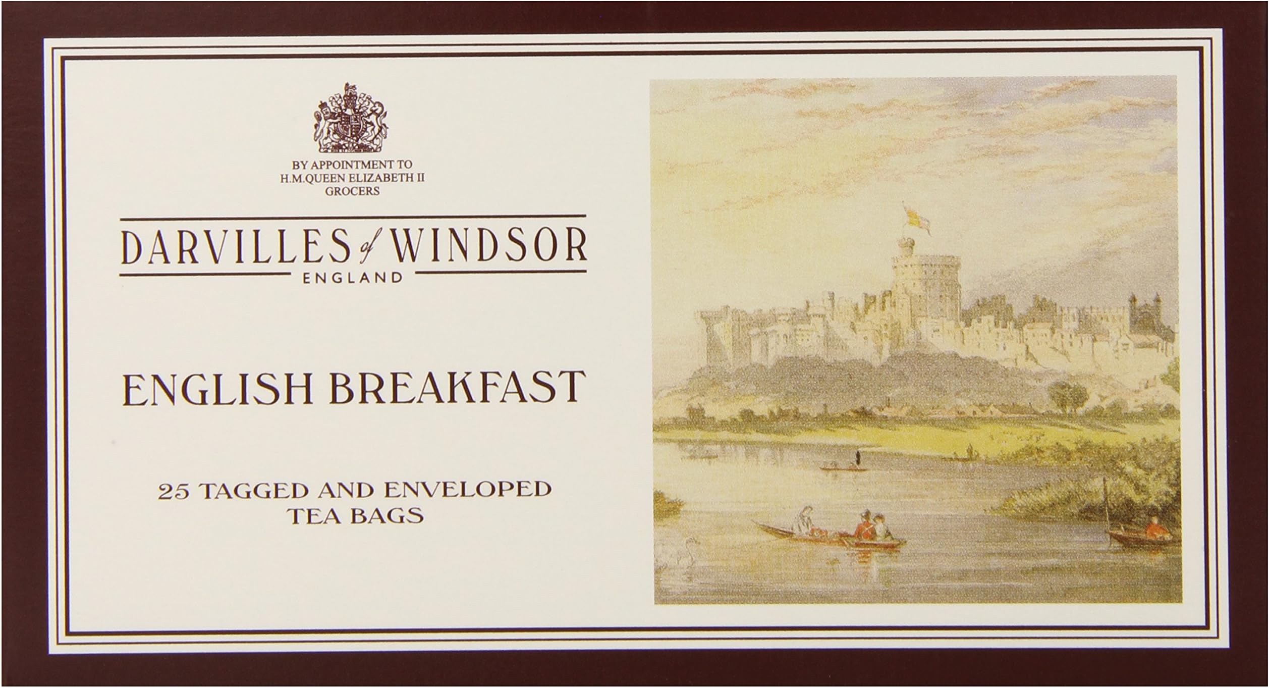 Darvilles of Windsor Wrapped Tea Bags, English Breakfast, 2.21 Ounce