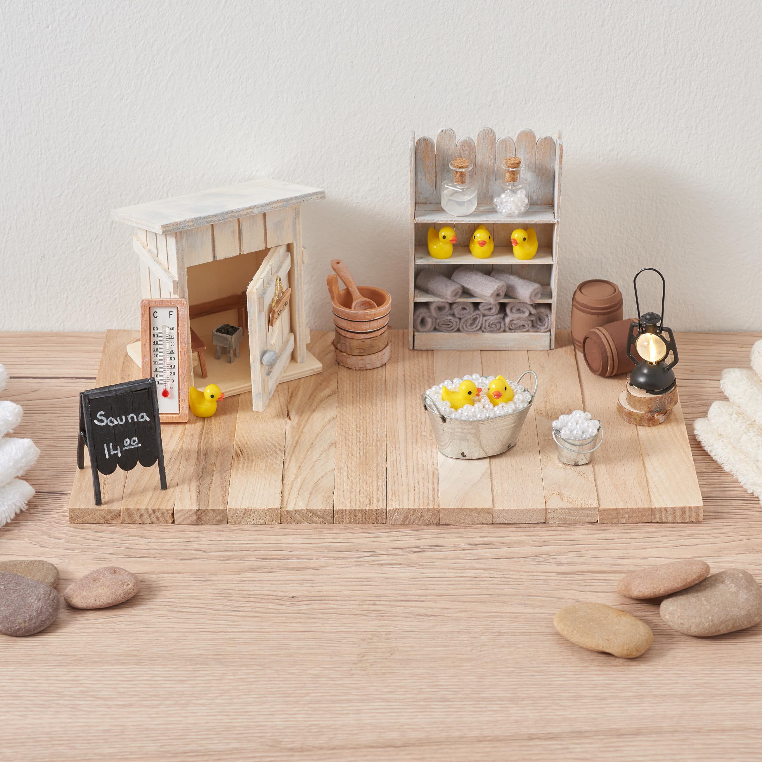 Accessoire Créatif Bricolage Bois Mini Toilette En Bois Pour Maison De Poupée - 8x6x10 Cm, Déco Miniature Maison De Poupée Salle De Bain