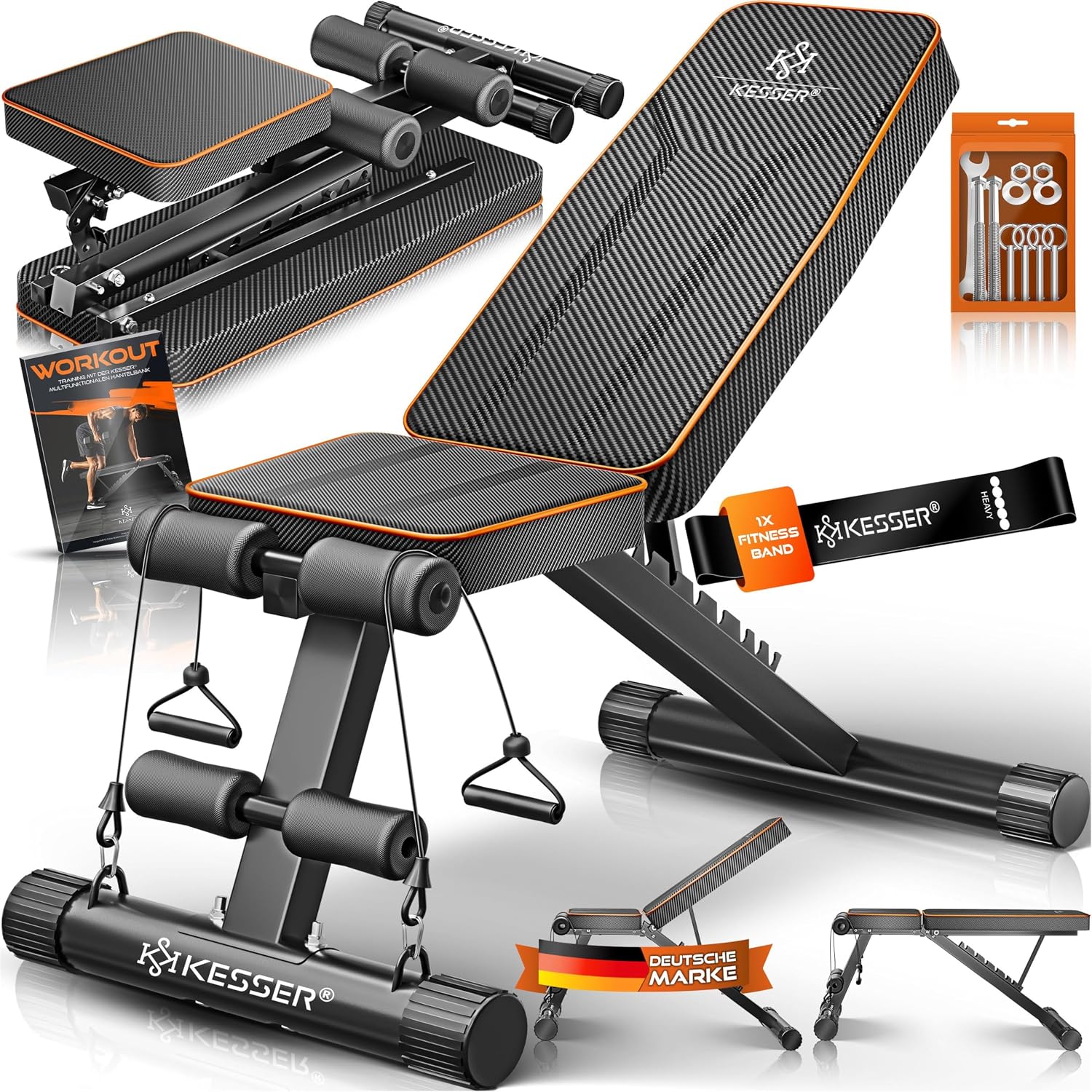 black / orange