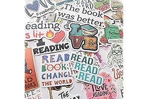 50Pcs Love Reading Decals Motivational Book Stickers for Teacher Classroom Incentives