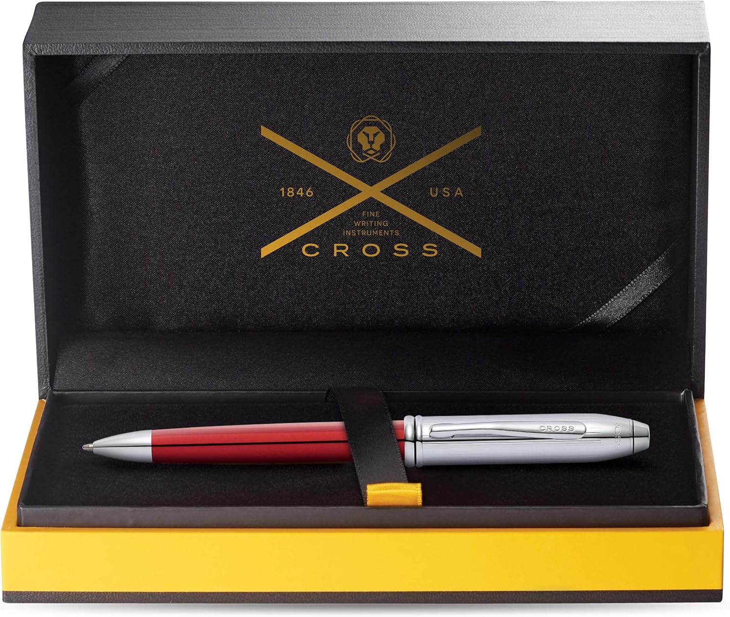 Cross Townsend Limited Edition Ballpoint Pen - Red Chrome