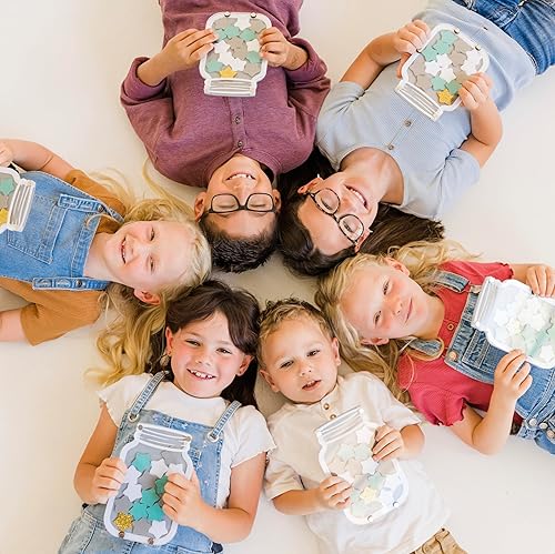 Miniatura 5 de Star Jar - Juego de repuesto de 16estrellas acrílicas 5blancas, 5grises, 5azules, 1dorado