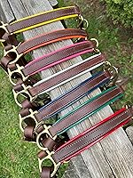 Vista 3 de Leaders - Cabestro de cuero de 3/4 pulgadas para caballos con placa de identificación grabada personalizada, halter de cuero con placa de nombre