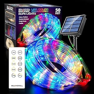 Solar String Lights Indoor/Outdoor 50Ft USB/Solar Lights Outdoor Waterproof Garden Lights, Solar Powered Color Changing Outdoor Lights & Strip LED Lights for Bedroom, Decor Lumiere Exterieur
