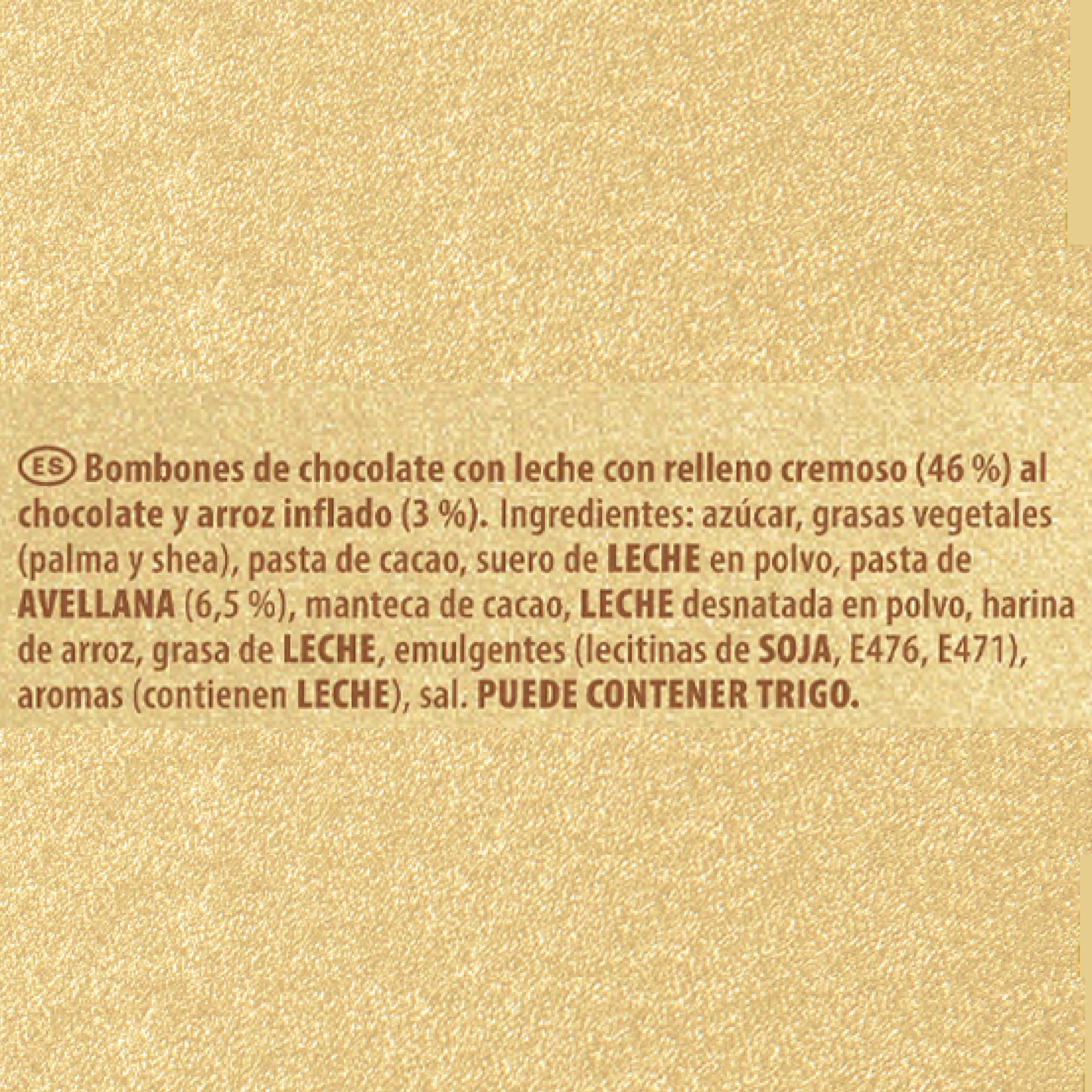 Bombones Suchard, Delicisoso Chocolate con Leche y Arroz Inflado, Caja de 28 unidades - 254 g