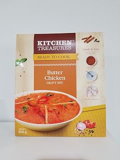 Indian Butter Chicken Sauce - Paste - Gravy Mix - by Kitchen Treasures (400 Grams)