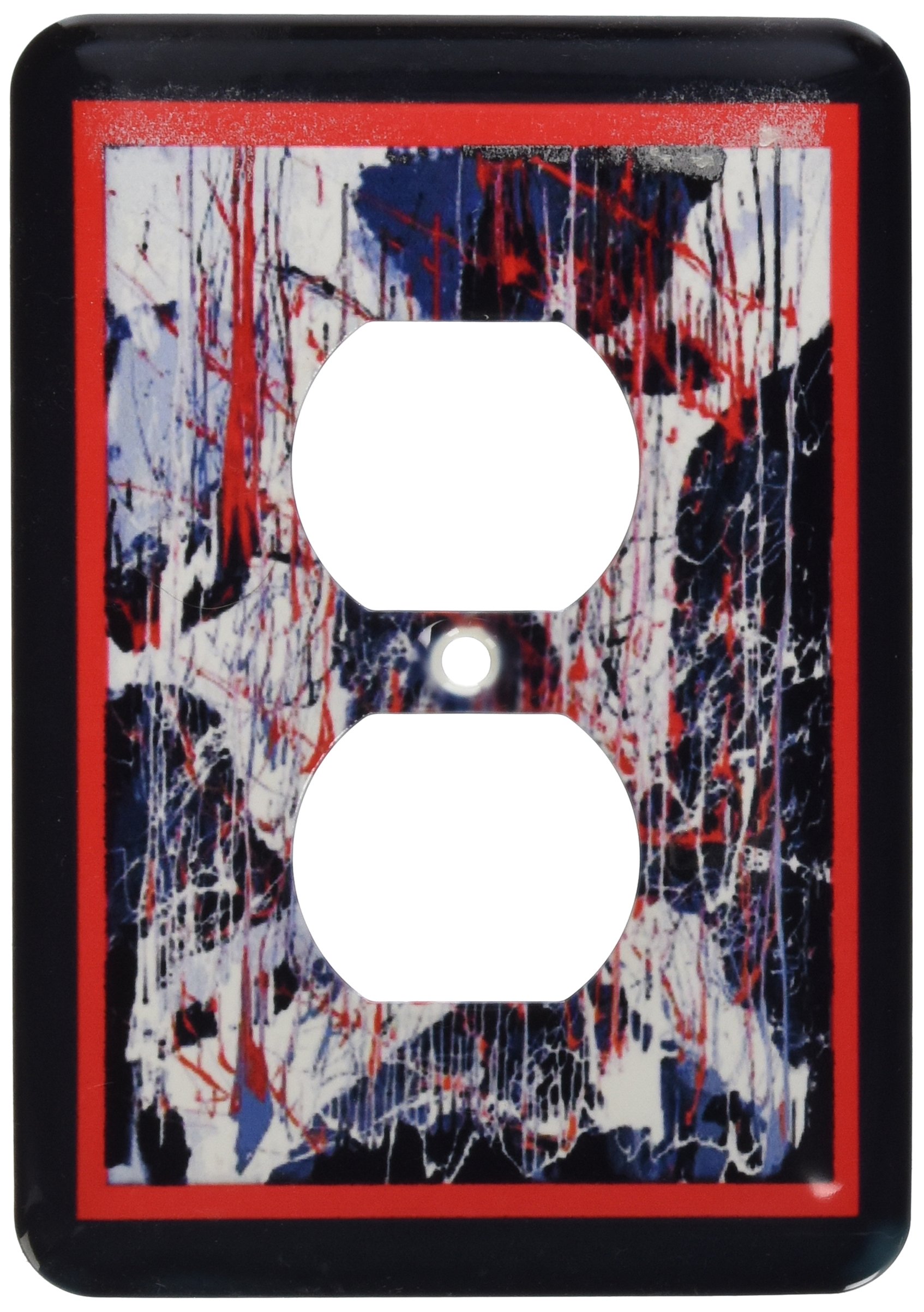 Image de la peinture de sang avec cadre de style gothique pour double prise