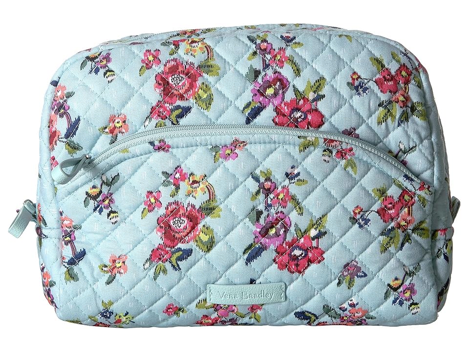 

Vera Bradley Iconic Large Cosmetic (Water Bouquet) Cosmetic Case, Blue