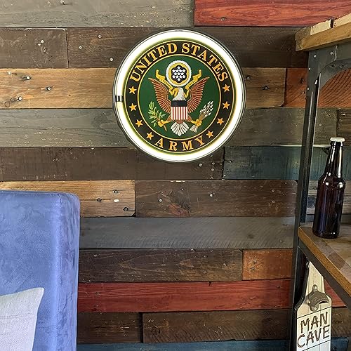 Miniatura 2 de Letrero de cuerda de luz LED del ejército de los Estados Unidos, cuerda de luz LED blanca con letrero de contornos de efecto neón, tapa de botella
